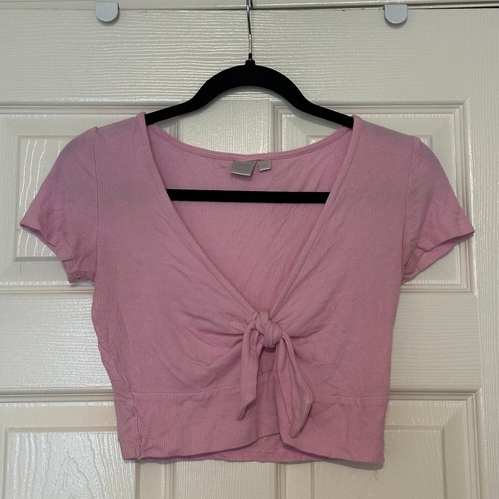 Tie front t-shirt